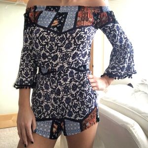 ICE blue bell 3/4 sleeve romper